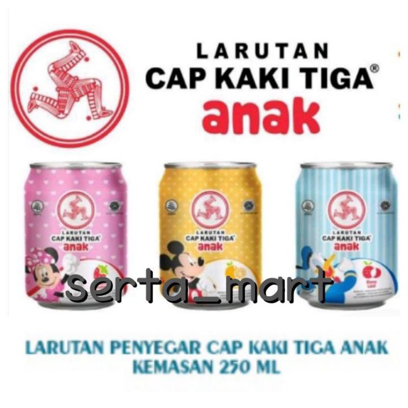 

Larutan Penyegar Cap Kaki Tiga Anak 250ml - Strawberry / Leci / Jeruk Kaleng 250ml