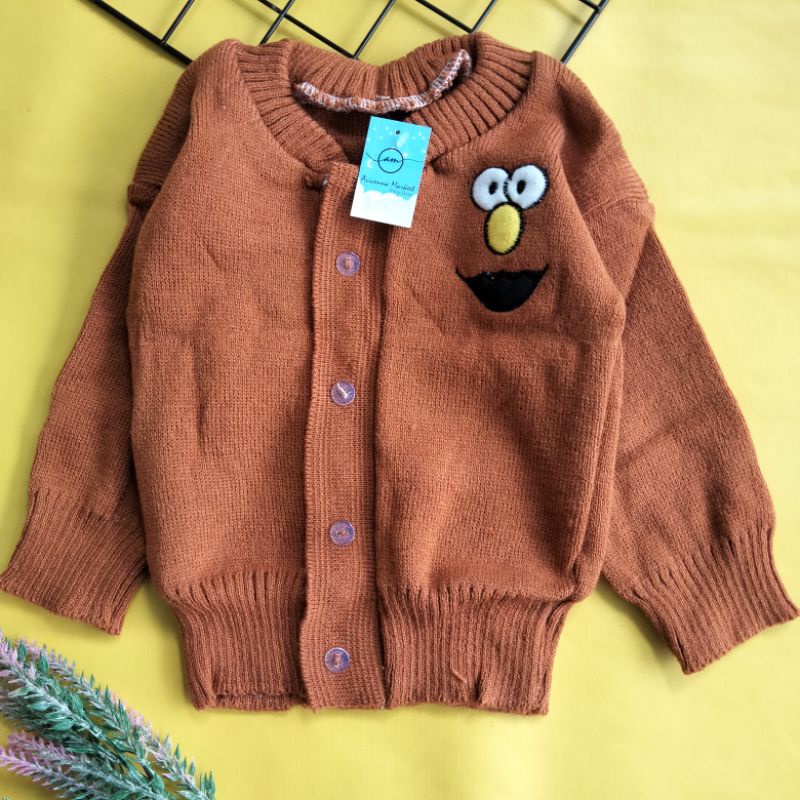 sweater rajut bayi 6 - 12 bulan