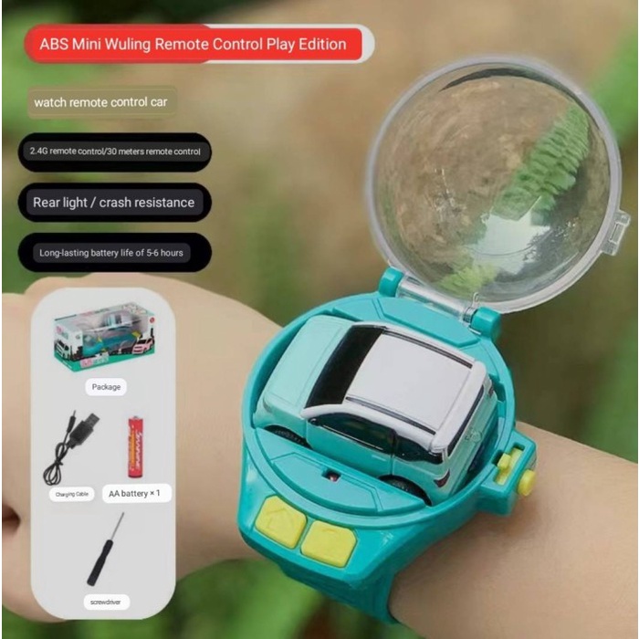 Mobil Remote control jam tangan RC watch wuling mini ev miniatur mini