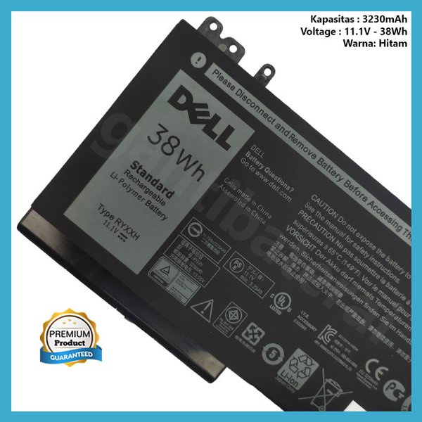 Baterai Ori Dell Latitude E5450 E5470 E5570 E5550 RYXXH