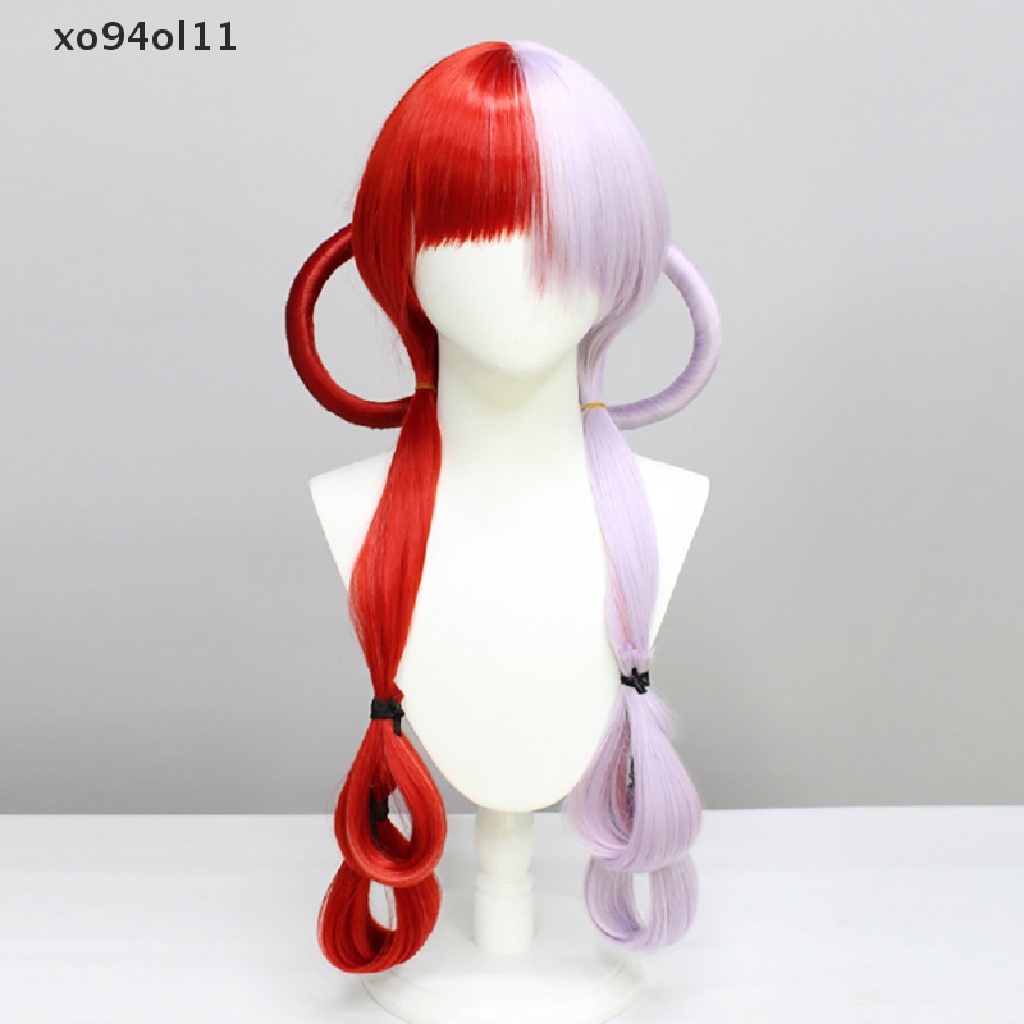 Rambut Palsu Cosplay Anime One Piece Uta Warna Merah Muda Tahan Panas Untuk Wanita