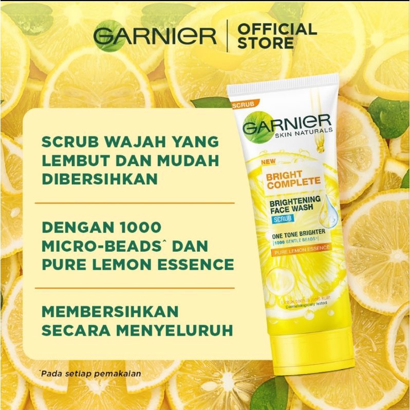 Garnier Bright Complete SCRUB Face Wash 100 ml