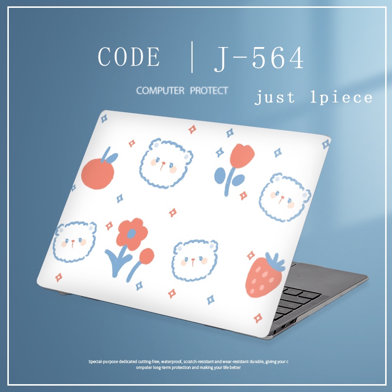 1pc Universal Bebas Potong COD Laptop Decals Colorful Marbel Laptop Decor Sticker Untuk DELL Inspiron15 3000 VOSTRO 5460 N4030 14R-N4010 Kulit Full Cover Sticker