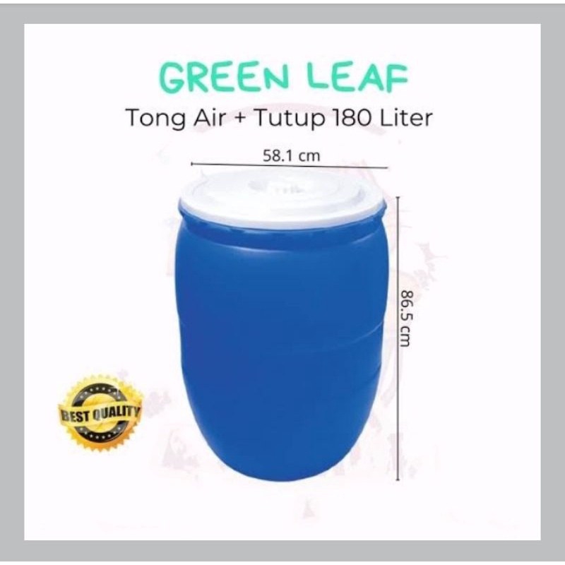 TONG AIR 180 LITER GREEN LEAF/EMBER AIR TUTUP 180 LITER