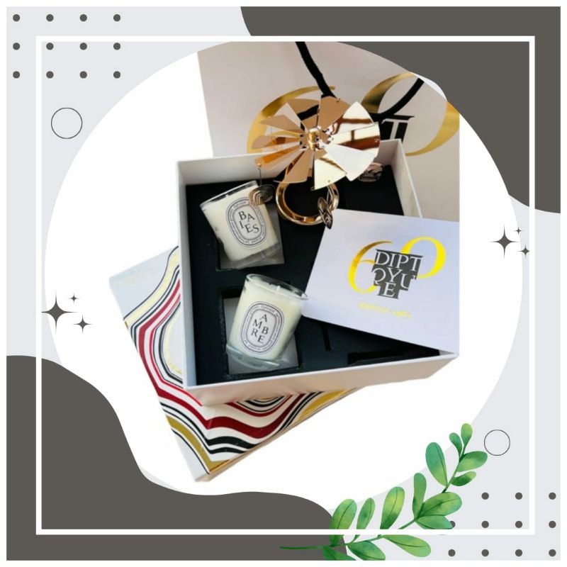 Diptyque Candle Carousel White Gift Set