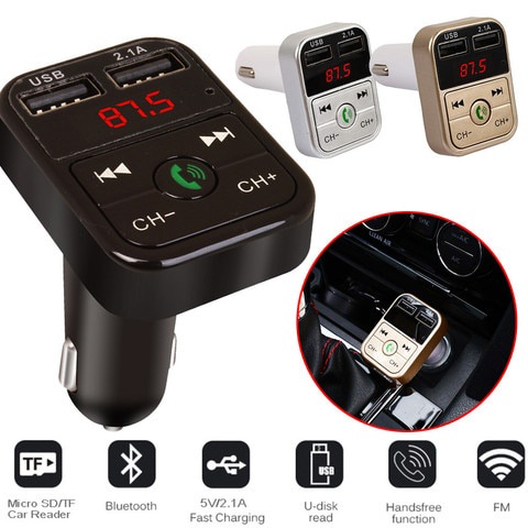 charger mobil Fm modulator bluetooth receiver MP3 transmitter / Fm modulator wireless / Car MP3 play