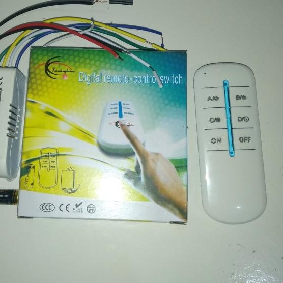 Saklar remote / remote control switch / saklar remote 4 jalur