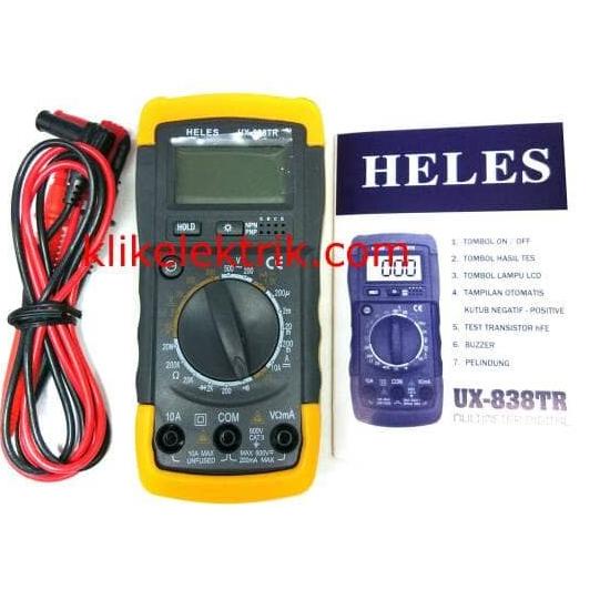Multitester Digital Heles UX838TR Multimeter Avometer Heles UX 838TR