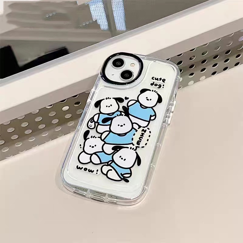 Soft Case Silikon TPU Motif Anjing Lucu Untuk IPhone 13 14 12 11 Pro XS Max X XR 8 7 6 6S Plus