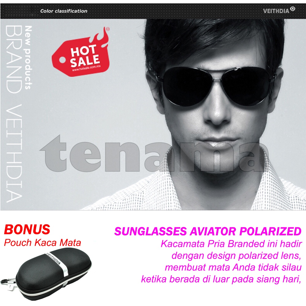 Kacamata Polarized Pria Wanita Sunglasses UV Protection