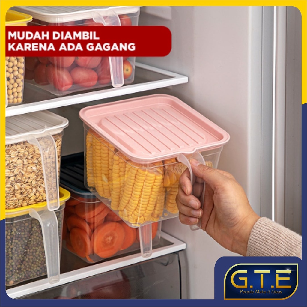 GTE | KOTAK TEMPAT PENYIMPAN MAKANAN DAPUR KULKAS FOOD STORAGE CANGKING | KOTAK PENYIMPANAN BUAH | KOTAK PENYIMPANAN