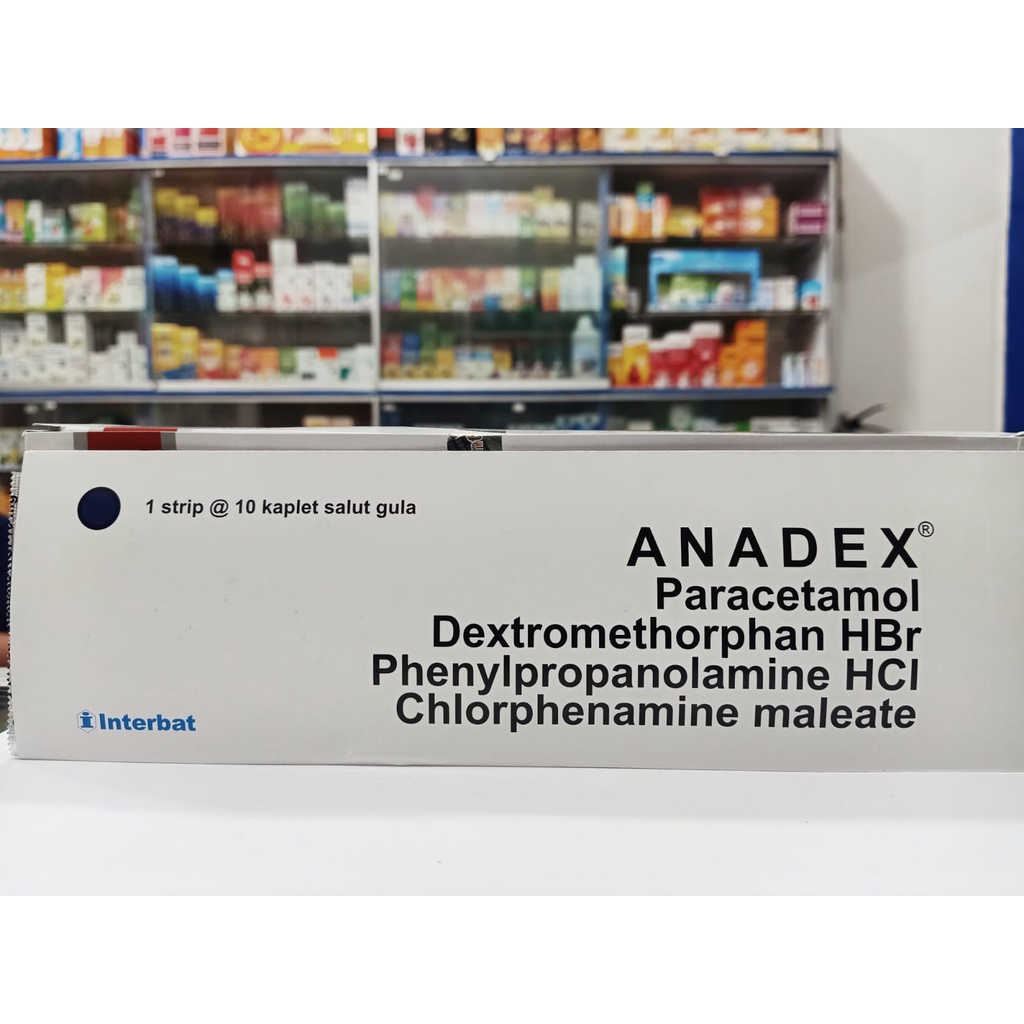 Anadex Kaplet Obat Demam Batuk Pilek Flu Isi 10 Tablet