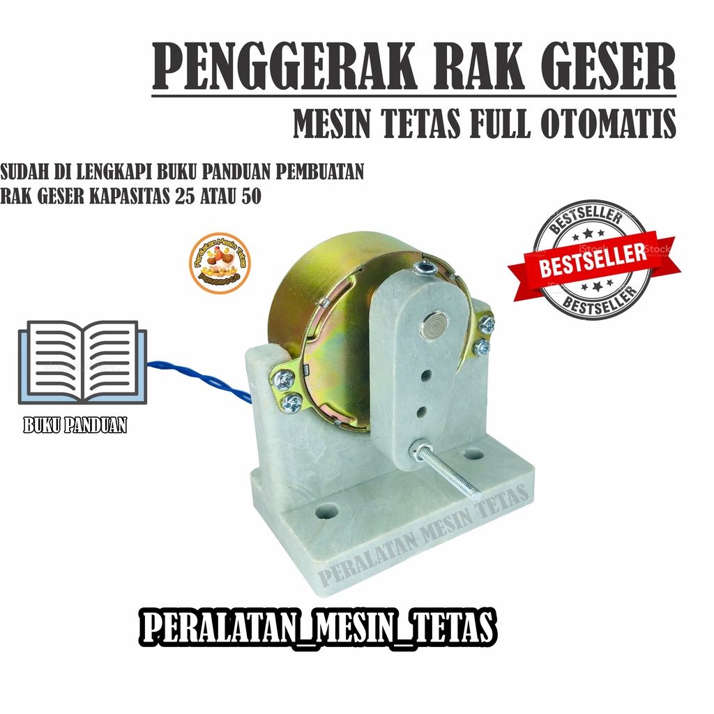 Rak Geser Aluminium Full Otomatis Kapasitas 50 Butir Telur Termostat STC-1000 W3001 Termo-Hygrometer Termometer Gea