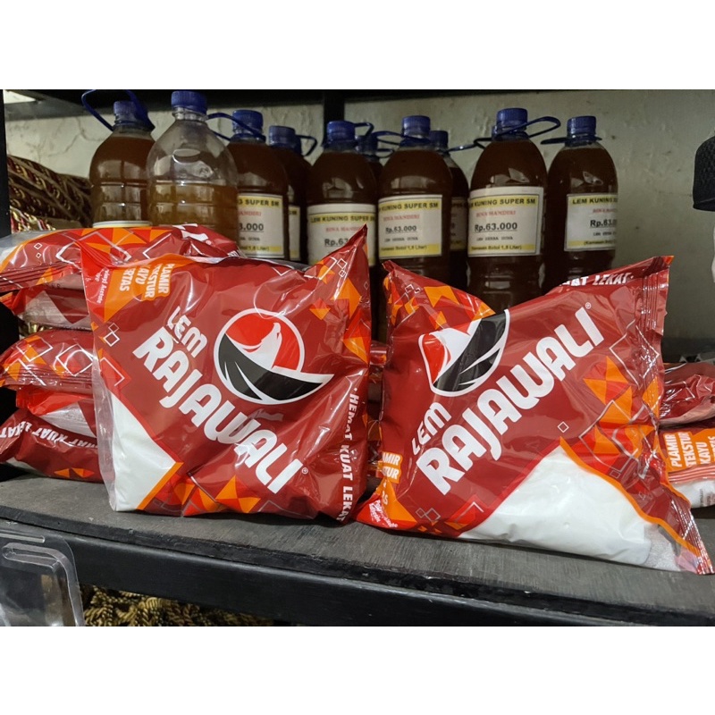 

LEM PVAc KAYU RAJAWALI / LEM PUTIH RAJAWALI BESAR 1KG / LEM PLAMIR RAJAWALI KEMASAN 1KG