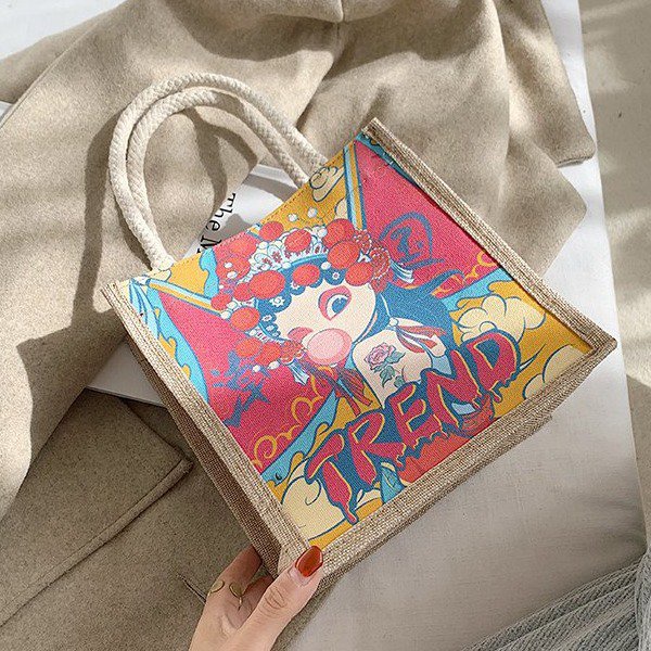 Serenity Totebag Resleting Mini Wanita Terbaru Fullprint / Totetag Import / Tas Bahu Perempuan - 550