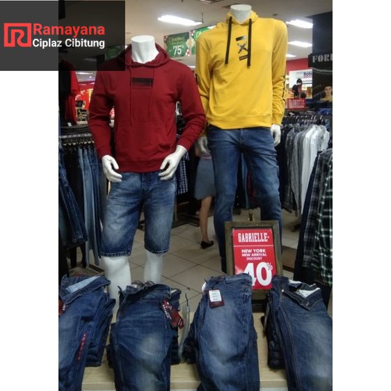 Gabriell Hoodie Jaket Pria / Brand Original Gabrielle / Ramayana Cibitung