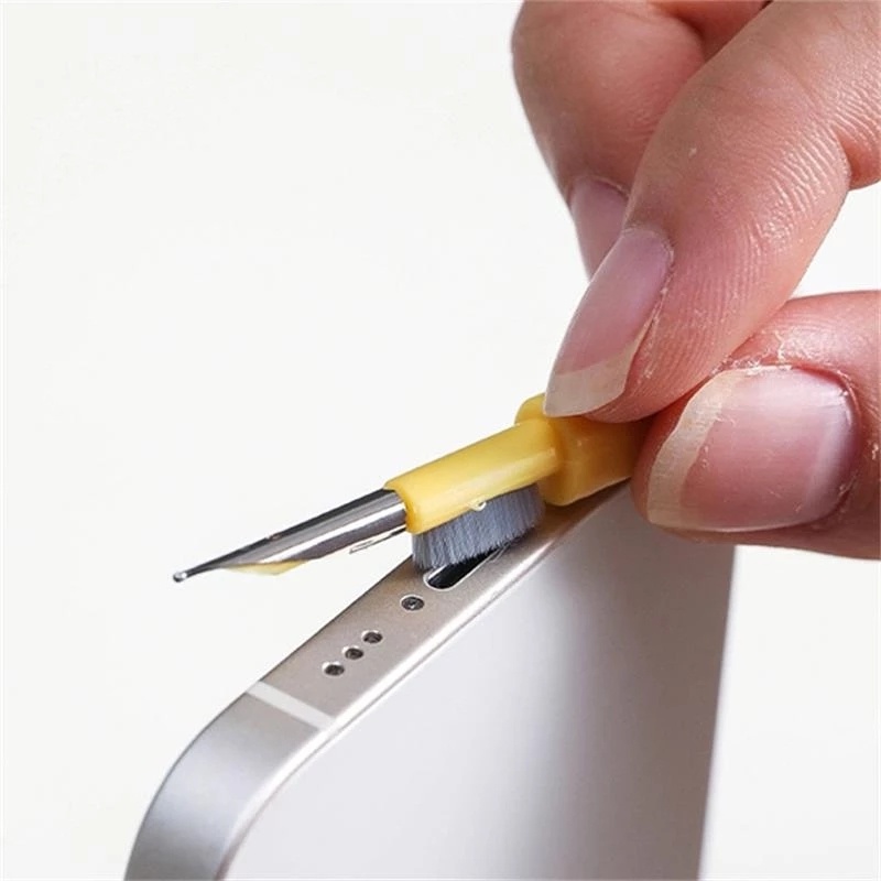 3 In 1 Alat Pembersih Earphone / Headset Dengan Cermin