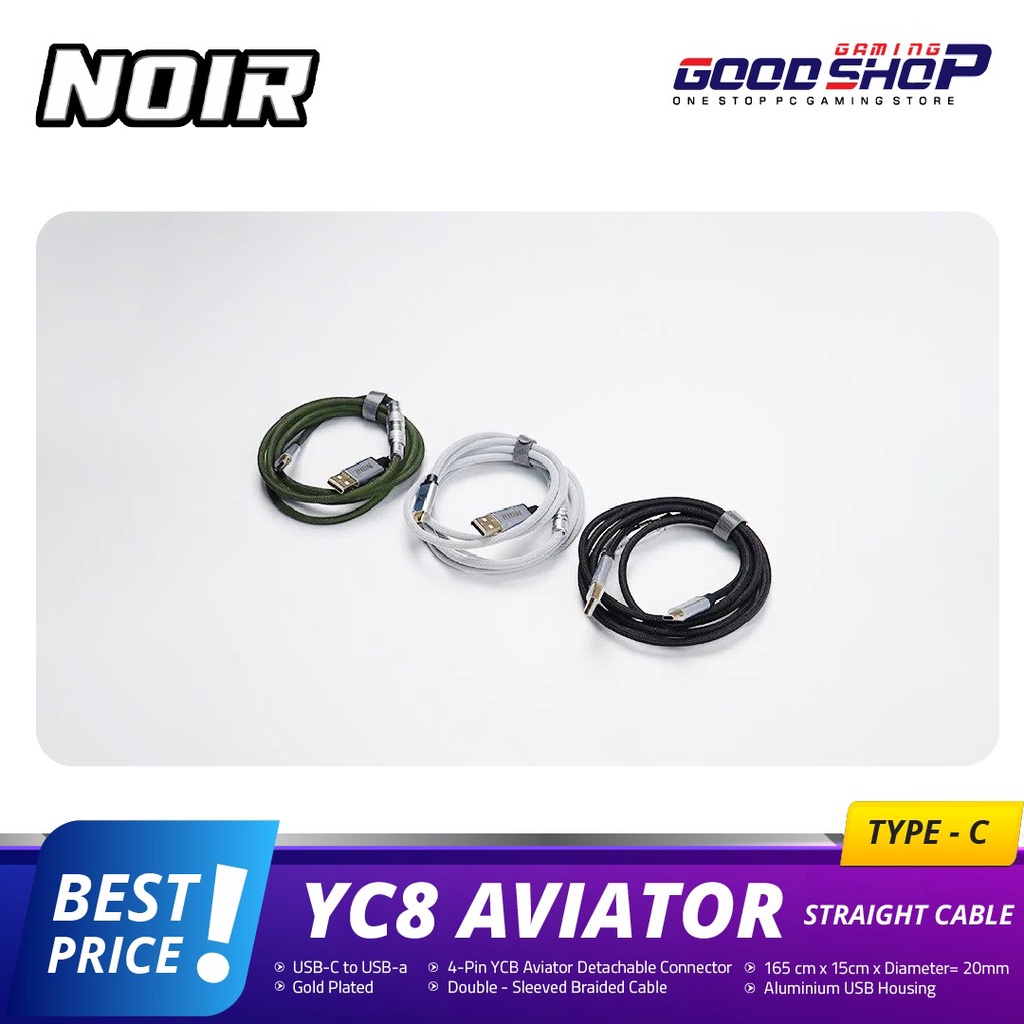 Noir Type-C Straight Cable YC8 Aviator