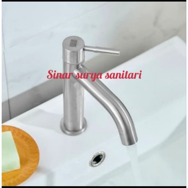 Kran wastafel stainless sus 304 / keran wastafel stainless sus 304