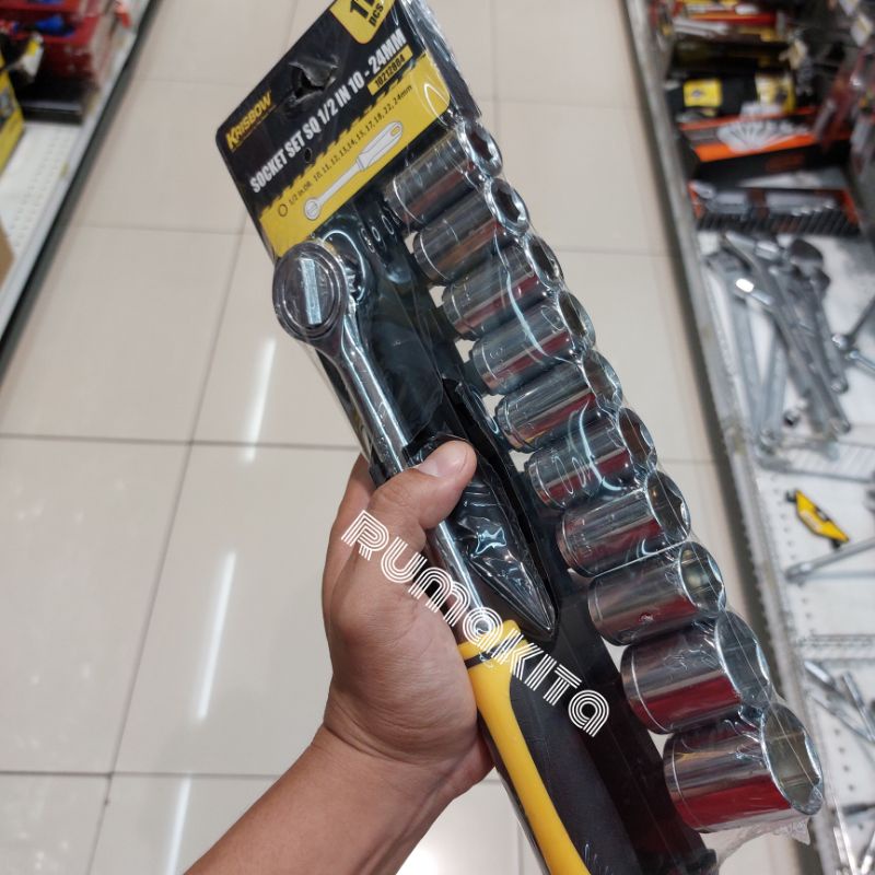Krisbow socket set 11pcs kunci sok