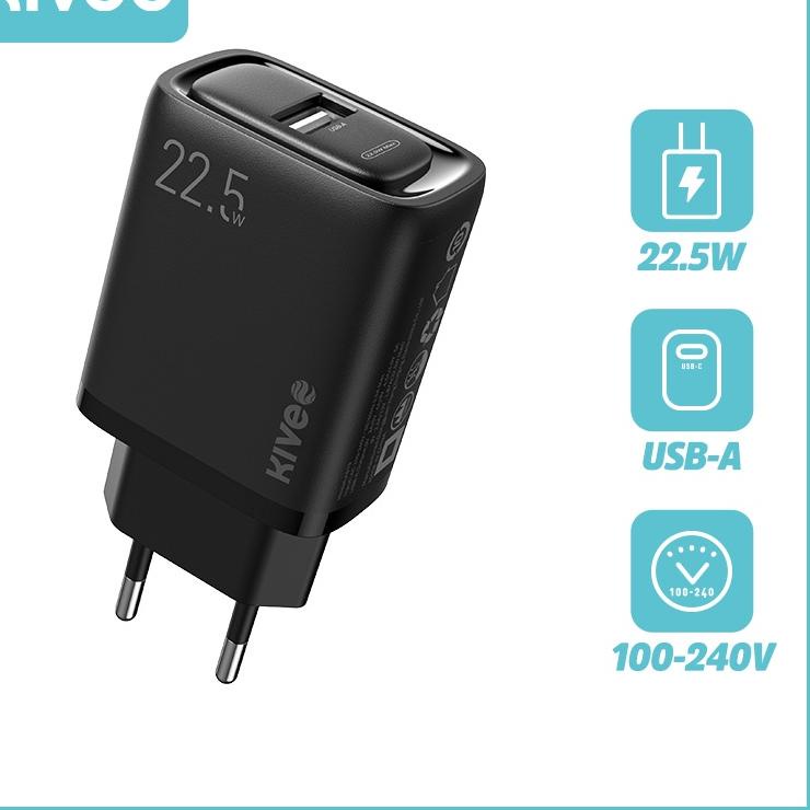Harga Spesial KIVEE Charger Adaptor Type C fast charging 22.5w 18w 30W Quick 3.0 kepala charger orig