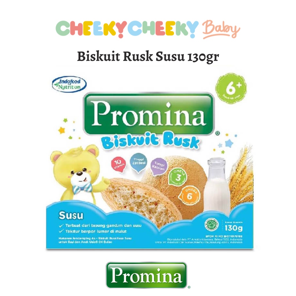 Promina Rusk Susu 130 gr / Biskuit Susu Bayi