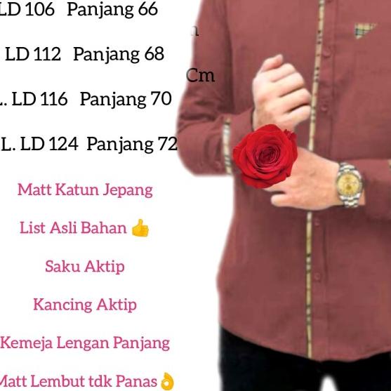 Kemeja Koko Pria Lengan Panjang List - Abu-abu, XL