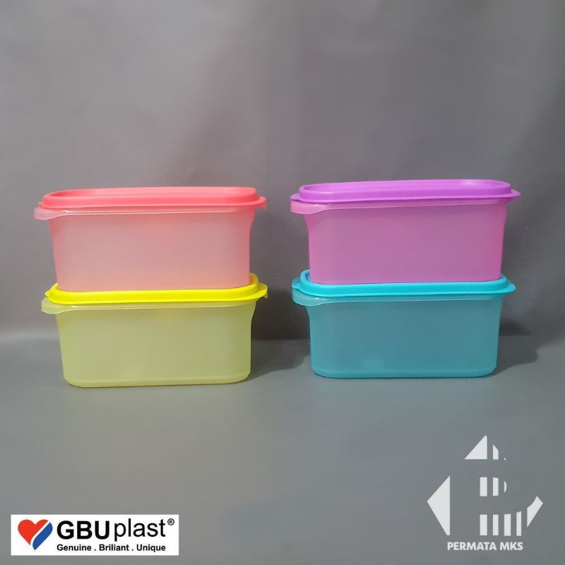 Toples Plastik Segi Panjang 750ml / Plastic Sealware /Tempat Penyimpanan Makanan Elipse SW-075 GBU P