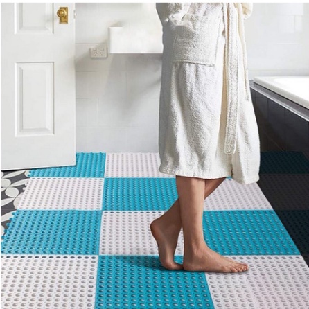 [ ABJ ] Karpet Kamar Mandi Anti Licin 30x30CM / Keset Lantai Anti Slip Polkadot Dapur Mat Non-Slip