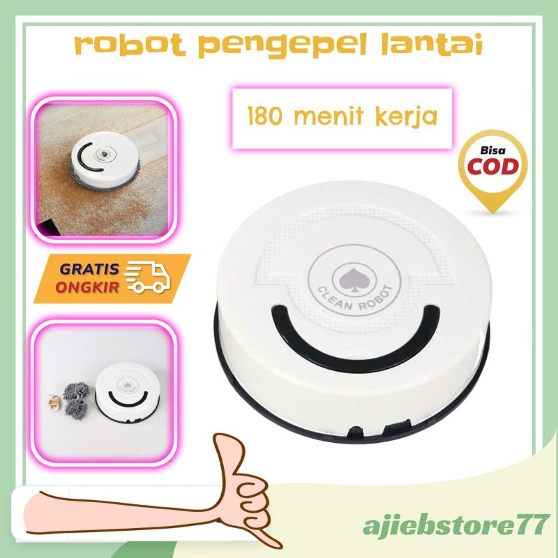 clean robot mesin pengepel lantai otomatis TDJ-08