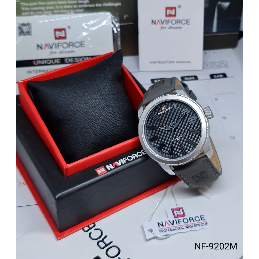 JAM TANGAN PRIA NAVIFORCE NF9202M NF 9202 NF-9202M ORIGINAL FREE BOX