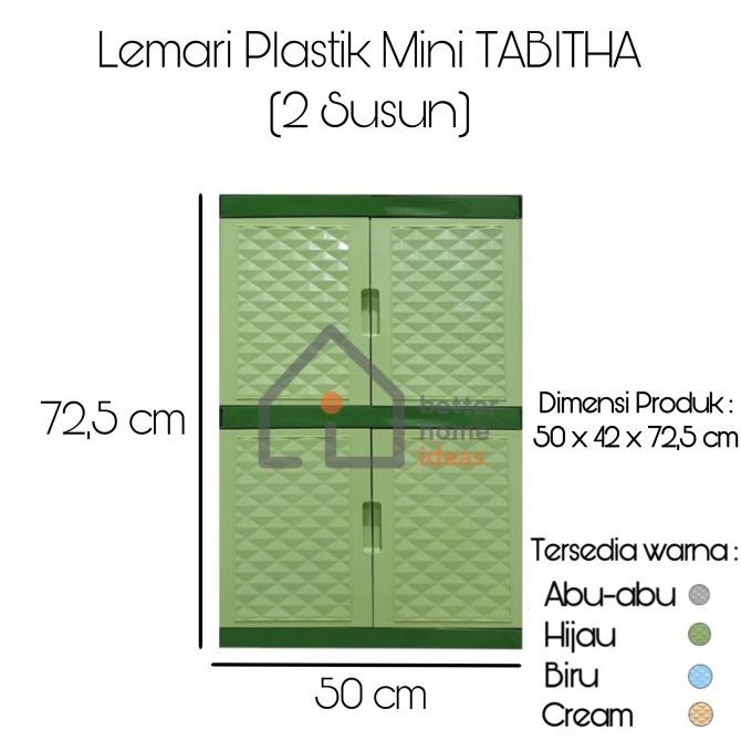 

Lemari Plastik Mini TABITHA - 2 Susun stock ready