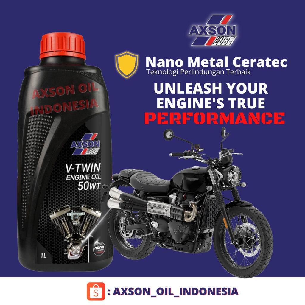 Axson Synthetic Motorcycle Oil 50Wt V-Twin