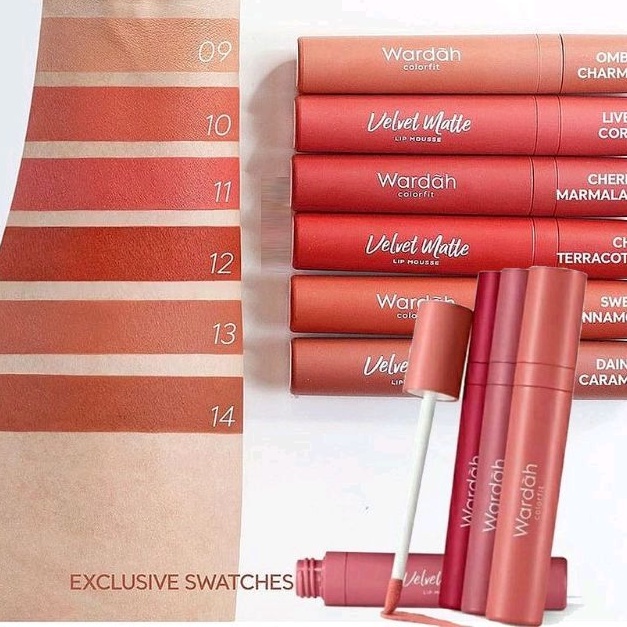 Wardah Colorfit Velvet Matte Lip Mousse Bpom Ori / lip matte wardah