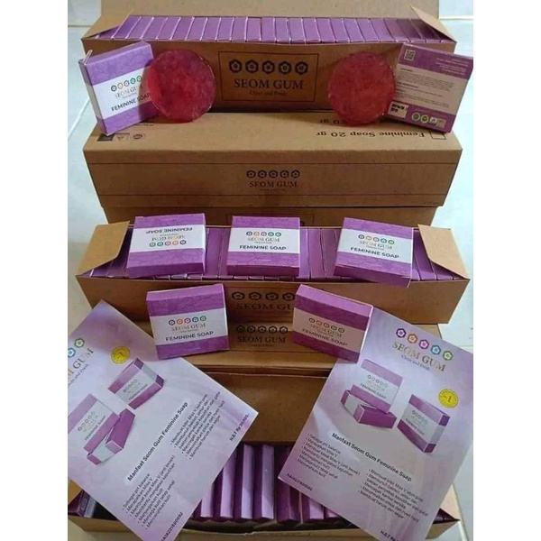 SABUN SEOM GUM GLOWING DAN FEMINIME 5PCS