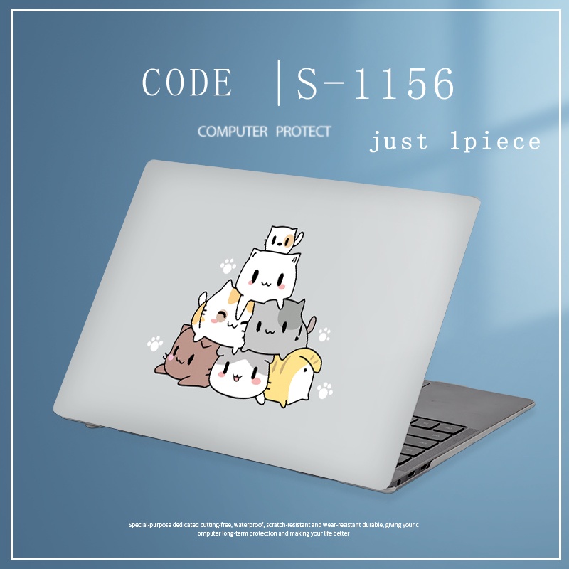 1pc Universal Bebas Potong COD Laptop Decals Colorful Cinnamoroll Marbel Laptop Dekorasi Stiker Untuk Lenovo Ideapad 320C-15 Ideapad 320S-15 Skin Full Cover Sticker