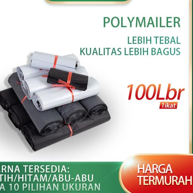 

Polymailer kantong paking kurir dhl uk 40x60 (isi 100 lbr) MURAH - Putih No-Glossy