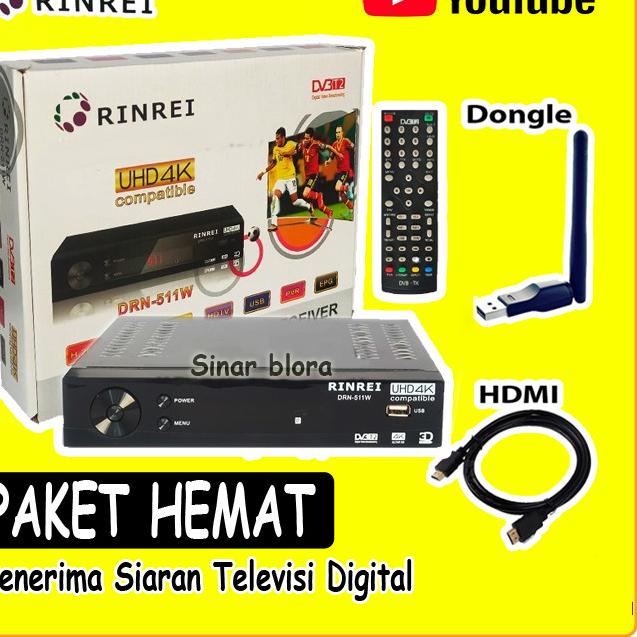STB Rinrei DRN-511A DVB T2 Digital TV Suport Wifi - 511W