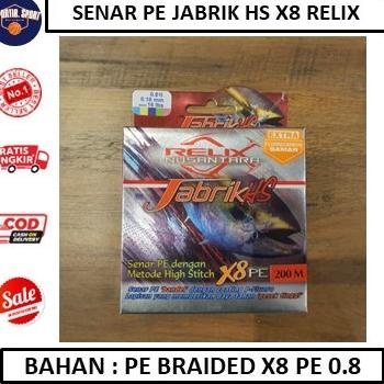Senar PE Jabrik HS X8 Relix Nusantara PE 0,8 - ALAT PANCING AKSESORIS