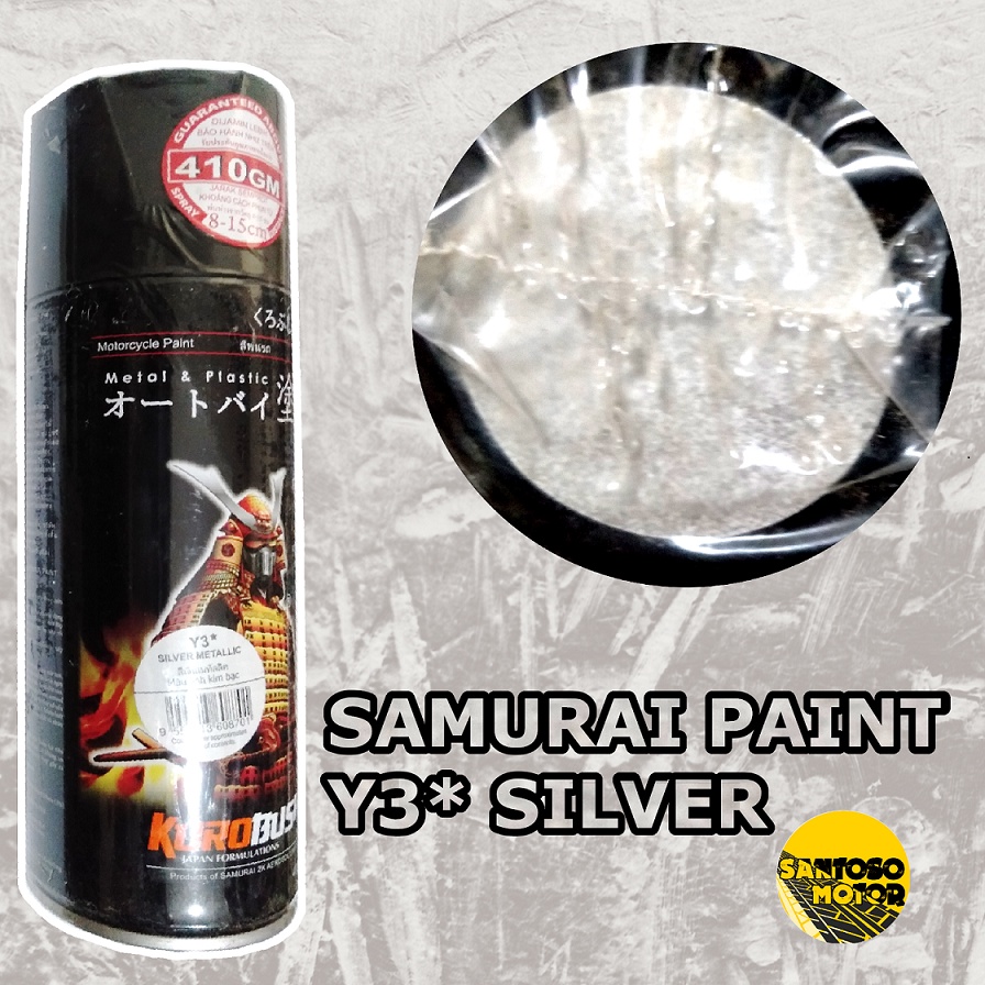 Jual Samurai Paint Y Silver Metallic Cat Semprot Body Motor Helm Dan