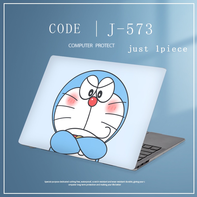 1pc Universal Custom Stiker Laptop Motif Doraemon Decal Untuk Dell inspiron 5520 5521 N5010 Vostro 5560 12 13 14 15.6 Inci Netebook Pelindung Kulit Cover Case LGBT Pride Skins