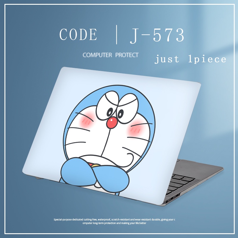 1pc Universal Custom Stiker Laptop Motif Doraemon Decal Untuk Dell inspiron 5520 5521 N5010 Vostro 5560 12 13 14 15.6 Inci Netebook Pelindung Kulit Cover Case LGBT Pride Skins