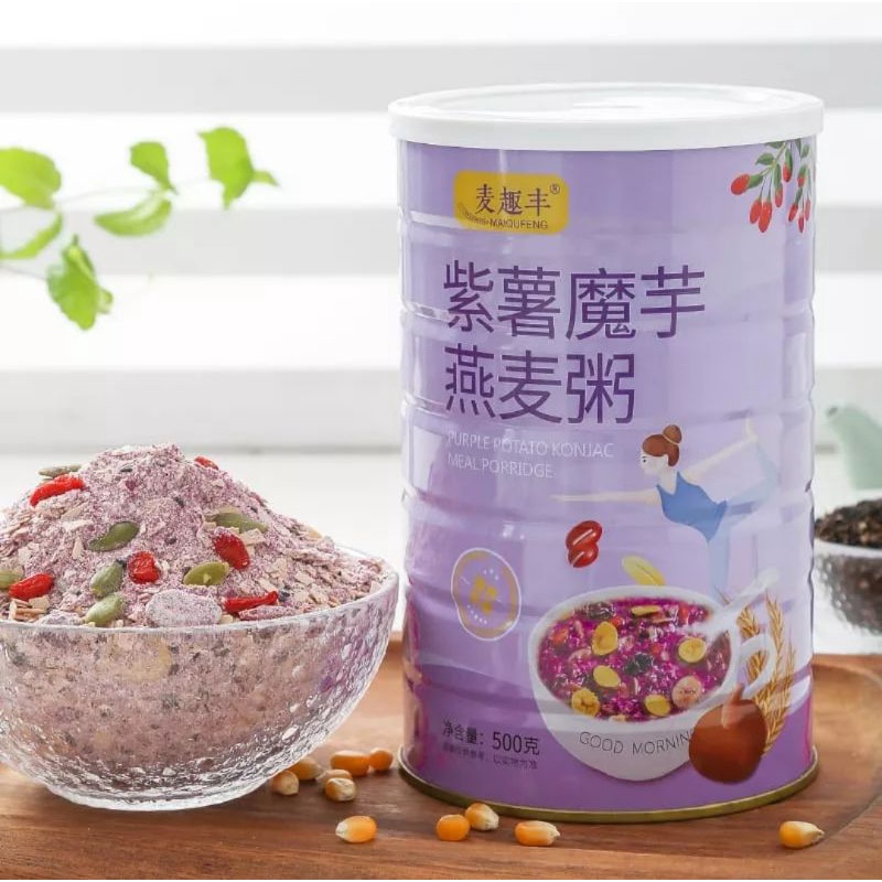 

oatmeal ubi ungu/Taro