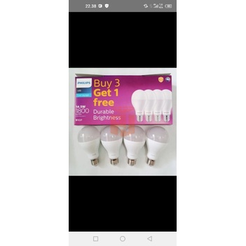 lampu LED Philips paket 14,5 Watt / multi pack