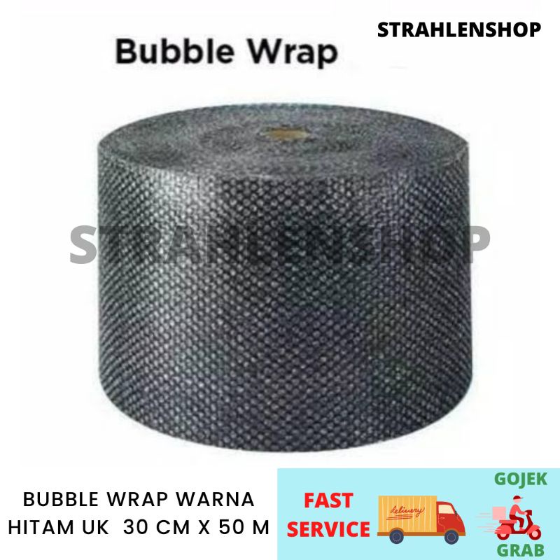 

Bubble Wrap warna hitam ukuran 30cm × 50m lebih ekonomis