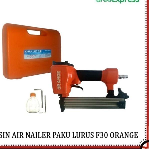 

Mesin Air Nailer Gun Staples Angin Paku Tembak Stapler F30 Orange