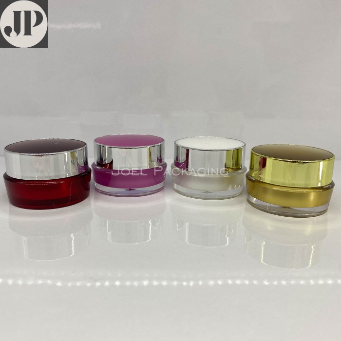 POT LUXURY GOLD 10GR PUTIH PINK MERAH 10 GRAM ROUND JAR 10 GR