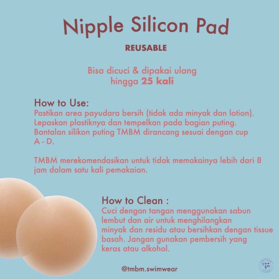 (VCM) BRA Nipple PAD Cover Self adhesive Nipple pad Silicone Pad Silicon Bra Penutup Puting Susu (SEPASANG)