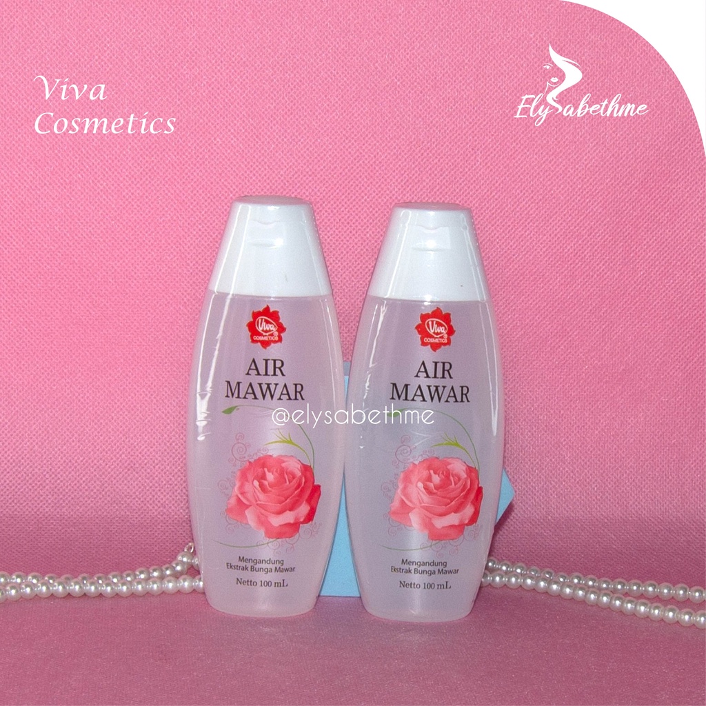 ✿ELYSABETHME✿ (🆅🅸🆅🅰) Viva air mawar rose water untuk campuran masker herbal alami toner