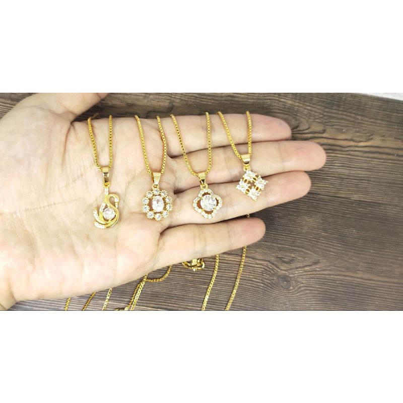 Fifi Fashion Kalung Fashion Cantik Model Perhiasan Lapis Emas 18K K0010